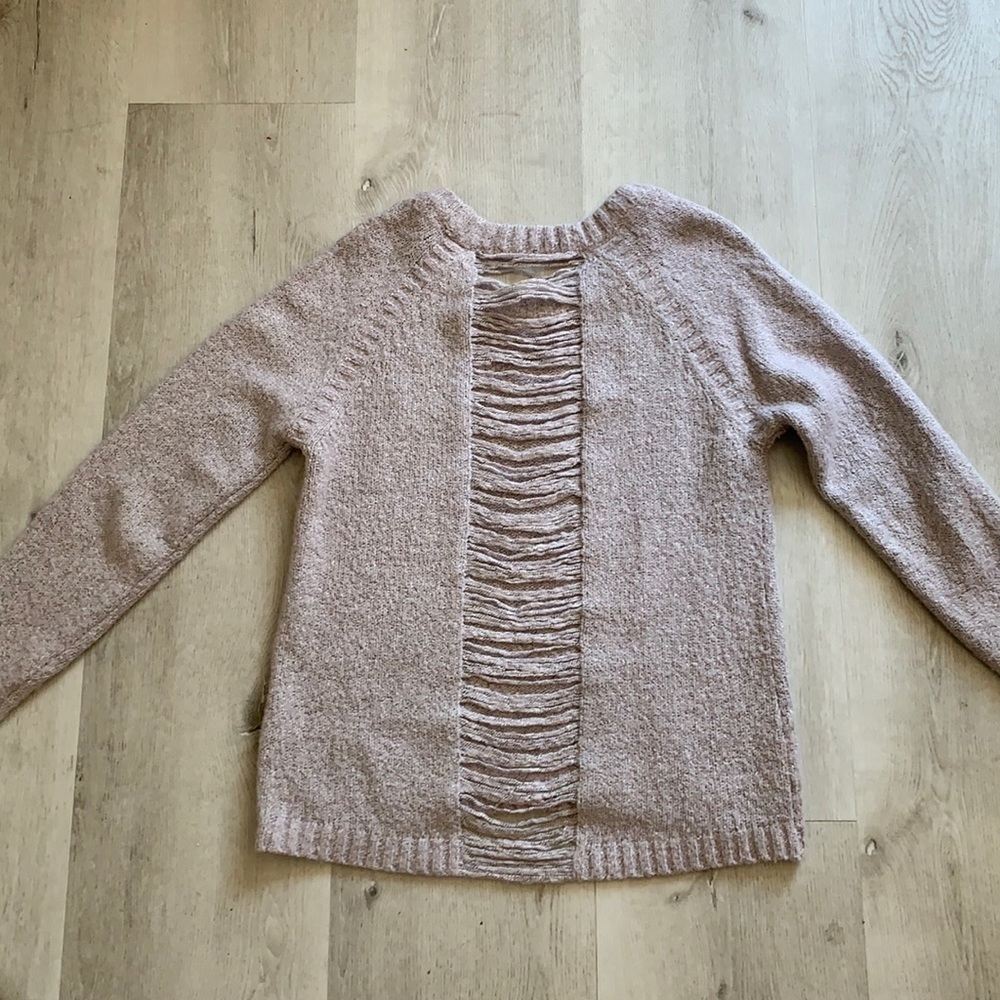Feel the Piece lavender ripped back sleeves oversized lagenlook size S